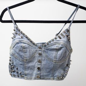 Jean Crop Top